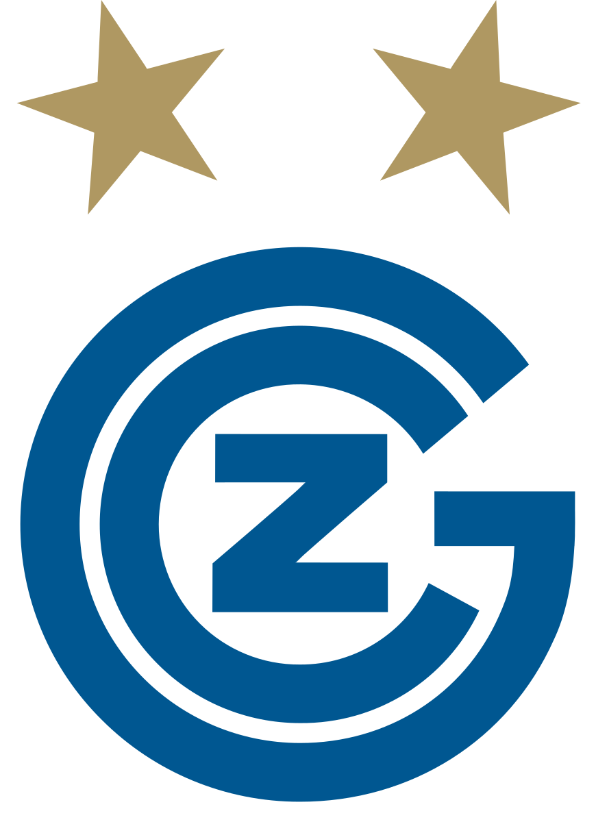 Logo with a blue 'CGZ' (Grasshopper Club Zurich) design and two gold stars above it on a white background
